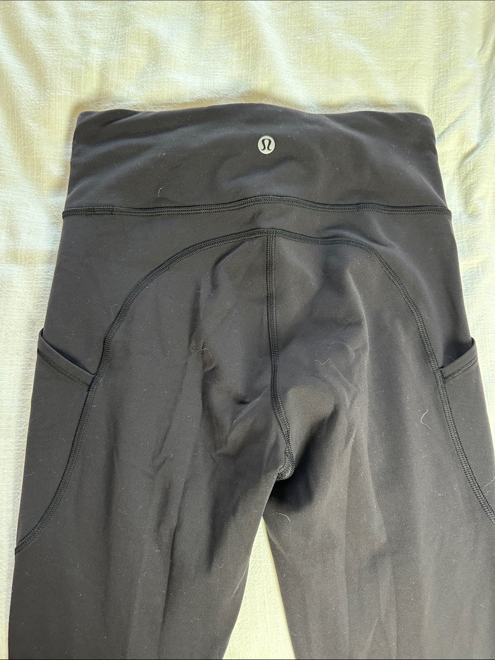 lululemon athletica Black High-Rise Leggings with Side Pockets